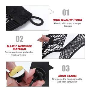 110x60 ס\\\"מ רשת אלסטית לרכב PP לאחסון מטען, רשת הגנה למזוודות, מחזיק כיסים - Product Image 6