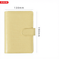 Offre Spéciale – Carnet de Notes A5 de Luxe en Cuir PU Effet Crocodile Écologique, Agenda Rigide, Portefeuille, Budget, Couverture de Reliure à 6 Anneaux