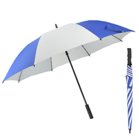 YS-1004 Parapluie de golf classique manuel grand format anti-UV, logo personnalisé imprimé, nylon 190T, 122 cm, adultes