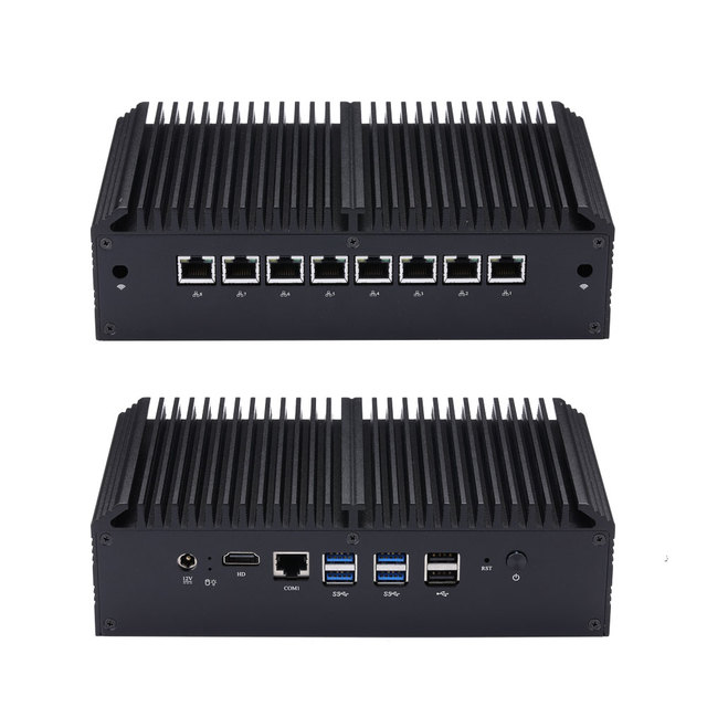 Qotom Gaming Mini PC Q858GE with processor i5-8250U 1.6GHz 8 gigabit ethernet mini pc