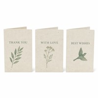 Étiquette en papier semence pliable écologique avec estampage à chaud |   Carte personnalisée pour le branding des marques de vêtements indépendantes européennes