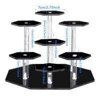 Présentoir en acrylique transparent à plusieurs niveaux, vente en gros d'usine, personnalisable OEM, à 3 ou 4 niveaux, pour figurines d'action et Funko Pop, pour vitrine de vente au détail
