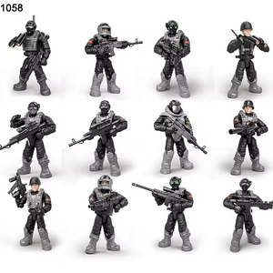 Juguete de Equipo SWAT, Figuras de Acción Militares del Ejército de la Segunda Guerra Mundial, Kits de Modelos de Plástico, Soldados Alemanes de Juguete, Armas, Militar - Product Image 3