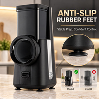 Keukenhulp Multifunctioneel 5-in-1 Apparaat Compact Modern Laag Geluidsniveau Golfsnijder Elektrische Fruit- en Groentesnijder/Schaaf