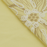 Tissu tissé 100% polyester avec impression pigmentée en mousse, motif abstrait et géométrique, matière moderne pour robe/chemisier