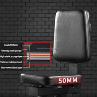 Chaise de musculation commerciale à angle droit pour presse à banc, haltères, entraînement des triceps et poussée d'épaules, pour usage en salle de sport à domicile