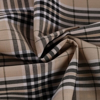 Tissu en coton au mètre tissu pour chemise à carreaux couleur unie fil de coton teint flanelle tissu à carreaux en coton vente en gros