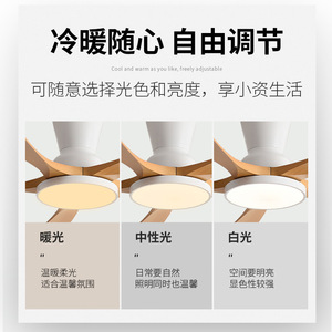 Ceiling Fan Light With Led Fixed Blade 52 Inch For Living Room Bedroom Home Use - Product Image 5