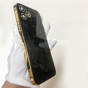 Cornici di Lusso per <span class=keywords><strong>iPhone</strong></span> Serie <span class=keywords><strong>11</strong></span>-17, Placcate in Oro con Bordo Dorato Casuale, Accessori per Telefoni Cellulari - Product Image 3