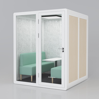 Cabine de bureau insonorisée moderne, mobilier de bureau silencieux pour centre commercial et espace public