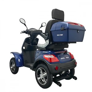 Scooter électrique RACCEWAY STRADA à quatre roues bleu brillant, produit accessible aux personnes handicapées, 1000W, 24km/h, capacité de charge 150kg - Product Image 5