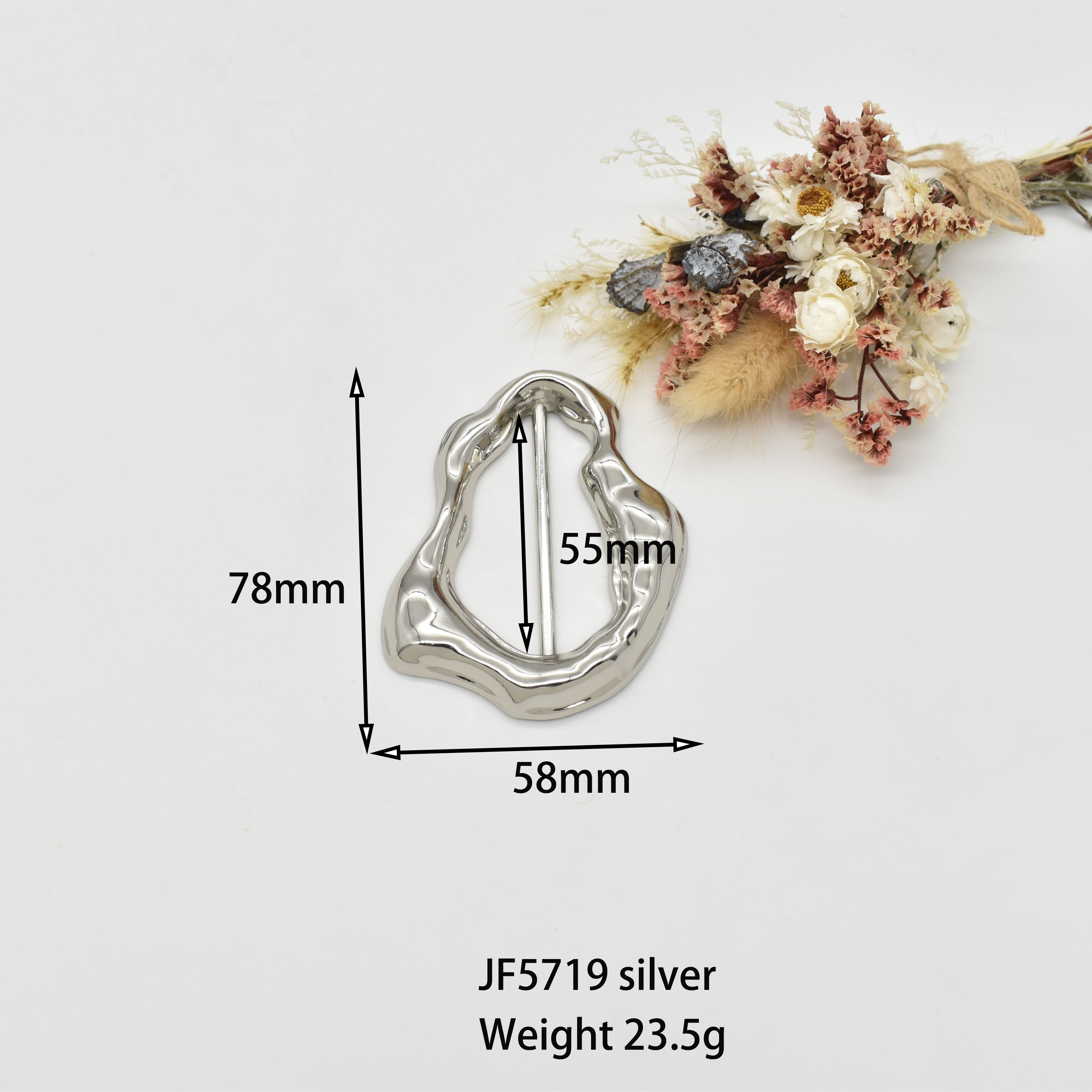 JF5719 argent 78*58*55mm