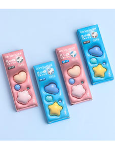 Schoolbenodigdheden Voor Studenten Kunnen Worden Gewist Schoolgelpen Eenvoudig En Schattig 3 Stks/doos Blauw Zwart Inkt Mo Easy Gum Pen - Product Image 5