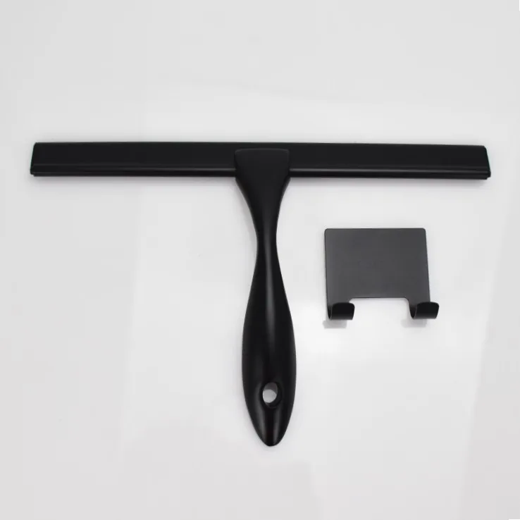 Stainless Steel Black Water Shower Squeegee Water Car Scraper Washer Cleaning Window Glass Wiper