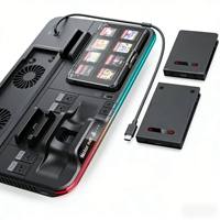 Base de Carga y Refrigeración Multifunción AOLION AL-NS2551 Switch 1 2 con 4 Ranuras para Controles Pro, Accesorios para Consola de Juegos ABS