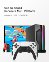 Control Inalámbrico Multifunción P48 con Bluetooth para Juegos, Compatible con Batería de Litio de 600 mAh, para PS4, Ideal para Jugar