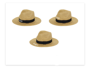 Chapeaux de paille Panama personnalisés CXY Factory en gros pour femmes et hommes, chapeaux melon respirants pour l'extérieur, protection solaire - Product Image 3