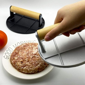 Mutfak Küçük Aletleri Hamburger Köfte Presi Yuvarlak ve Kare Et Presleme Tabakları Et Presleyici - Product Image 4