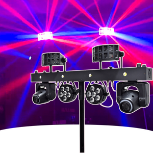 Faro LED da 300W per DJ, Barra LED Professionale <span class=keywords><strong>con</strong></span> Sistema di Movimento, Faro LED RGBW a Testa Mobile, Luce Laser a Farfalla, Luci Sceniche per DJ - Product Image 1