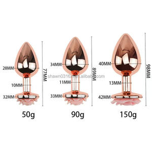 XLN Metal Butt Plug <strong>Anal</strong> 3 Sizes <strong>100</strong>% Waterproof &amp; Body Safe Adult Toy Men Women Easy Clean Discreet Sex Product Beginners - Product Image 1