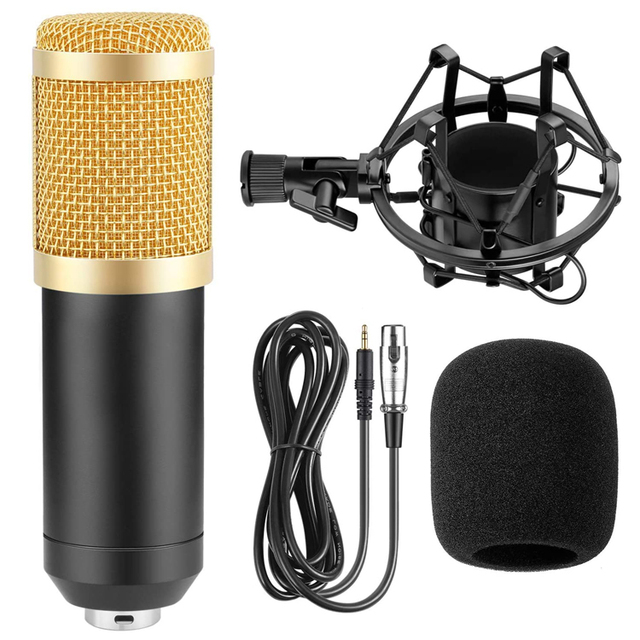 BM - 800 Condenser Microphone with Shock Mount for Sound Recording