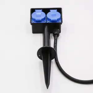 outdoor socket spike type with 2/3/4 sockets IP44 250V 16A