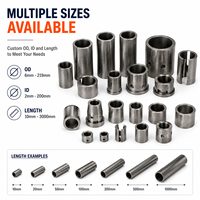 Segments de tubes en acier sur mesure et sections de tuyaux découpées avec précision, usinées CNC, tolérance de 0,2 mm, sans MOQ, pièces de tubes métalliques OEM