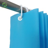 Rideau médical jetable bleu non tissé, ignifuge, antibactérien, imprimable, pour usage sanitaire - Vente en gros usine
