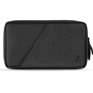 Pochette avec poche d'accès en toile résistante pour câbles, chargeurs, cartes SIM et plus – Organisateur électronique de voyage haut de gamme personnalisé OEM - Product Image 1