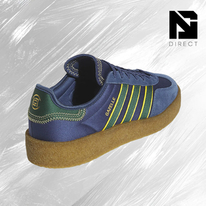 CLOT x Adidas Gazelle 'Crepe Sole Pack - Night Marine' Baskets en toile rayées à lacets, bout rond, style décontracté - Product Image 3