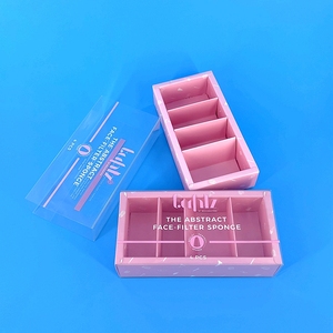 Nhà Máy Trực Tiếp Vật Liệu Tái Chế Rõ Ràng <span class=keywords><strong>PVC</strong></span> Pet Hộp Nhựa Cho Vẻ Đẹp Máy Xay Sinh Tố Miếng Bọt Biển Tùy Chỉnh Trang Điểm Bao Bì Tùy Chỉnh Màu Sắc Biểu Tượng - Product Image 6