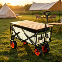 Chariot pliable imperméable pour jardin, plage, pêche, camping, courses, bagages à main, OEM