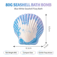 Bombe de bain effervescente en forme de coquillage, sel de bain marin, jouet aquatique pour le bain