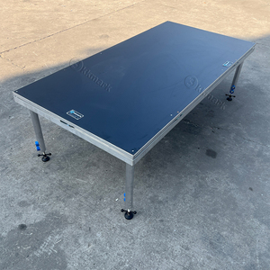 KKMARK Acabado antideslizante 1x2m Evento Plataforma de aluminio portátil Escenario con hebilla en el lateral - Product Image 4