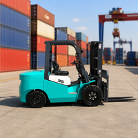 Chariot élévateur électrique contrepoids puissant de 3500 kg, mât de 6 m, batterie au lithium, pour rayonnages hauts