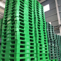 Palette en plastique Hdpe, supports empilables, palette poubelle, robuste, lot de 10 pièces, 1100x1100x150, prix bon marché