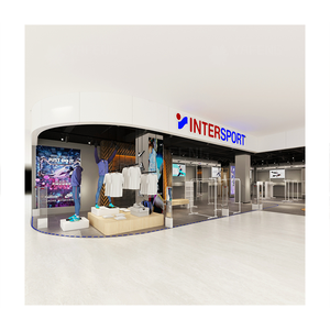 Moderna vendita al dettaglio in metallo cremagliera di abbigliamento per scaffali per negozi di espositore per negozio di abbigliamento presa di fabbrica - Product Image 1