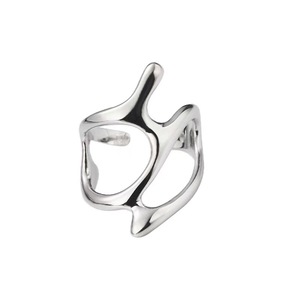 Xu hướng sản phẩm <span class=keywords><strong>2025</strong></span> <span class=keywords><strong>New</strong></span> arrivals hình học kim loại chất lỏng thép không gỉ phụ nữ đồ trang sức quà tặng không đồng đều Skeleton Nhẫn - Product Image 4