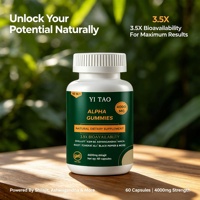 Capsules Alpha à Marque Blanche / OEM / ODM – Complément Herbal Haute Puissance pour l'Énergie et la Concentration – Soutien Masculin – 60 Gélules Molles