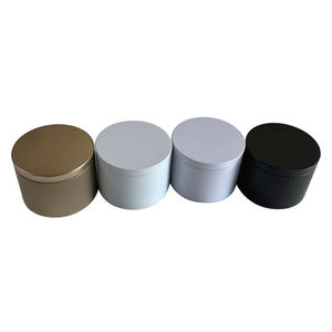 Wholesale 2oz 4oz 6oz 8oz Empty Round <strong>Rose</strong> Gold Matte White Black Seamless Metal Container/jar/can Candle <strong>Tins</strong> - Product Image 4
