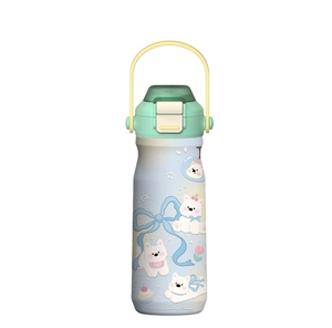 Nouvelle gourde universelle pour vélo 18 oz - Acier inoxydable isolé avec <span class=keywords><strong>4</strong></span> options de couvercle pour vélo et fitness - Convient à la plupart des porte-bidon de vélo - Product Image 4
