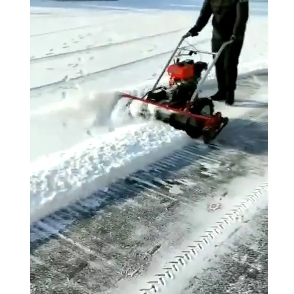 चलने प्रकार पेट्रोल snowplow snowblower बर्फ स्वीपर बिक्री के लिए स्टॉक में