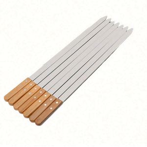 Stainless Steel Disposable Durable Fashionable Grilling <b>Skewers</b> Kit/Tool Set Transparent Finish - Product Image 1