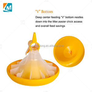 ZZ LML92 Poultry House Broiler Chick Plastic Automatic Chicken Feeder Pan - Product Image 4