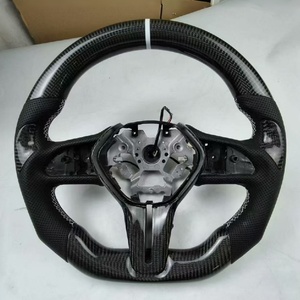 Volant de voiture de haute qualité pour <span class=keywords><strong>Infiniti</strong></span> Q50 Q60 Q50L, produits en cuir perforé, véritable fibre de carbone - Product Image 6