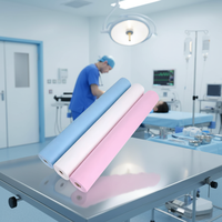 Rouleau de draps jetables non tissés antibactériens prédécoupés avec trous pour table de massage, usage médical, stérile ETO, haute qualité