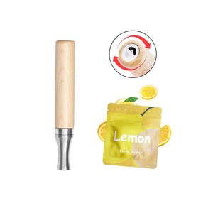 Inhalador Nasal de Madera para Aliviar la Ansiedad, Ajustable, con Ventilación, Alternativa a las Cigarrillos con Mentol, Aceite Esencial para Respirar, Colgante - Product Image 1