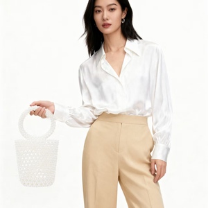 Bán chạy nhất phụ nữ thanh lịch của dệt ly hợp ngọc trai embellishments <span class=keywords><strong>cutout</strong></span> thiết kế thời trang xử lý xách tay không thấm nước 2-2.9l Công suất - Product Image 6