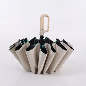 Parapluie automatique pliant coupe-vent fort 192 boucle de quille parapluie parasol hommes parapluie pluie grand Parasol pour femmes - Product Image 4