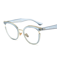 Gafas de Luz Azul para Mujer, Monturas Ópticas Grandes, Anteojos Sólidos con Protección Contra Luz Azul para Miopía e Hipermetropía